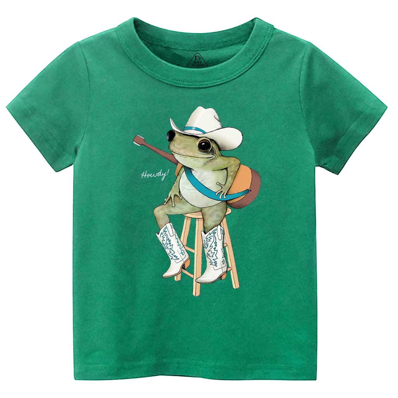 Cowboy Frog Toddler&Kid's Tees Beepumpkin