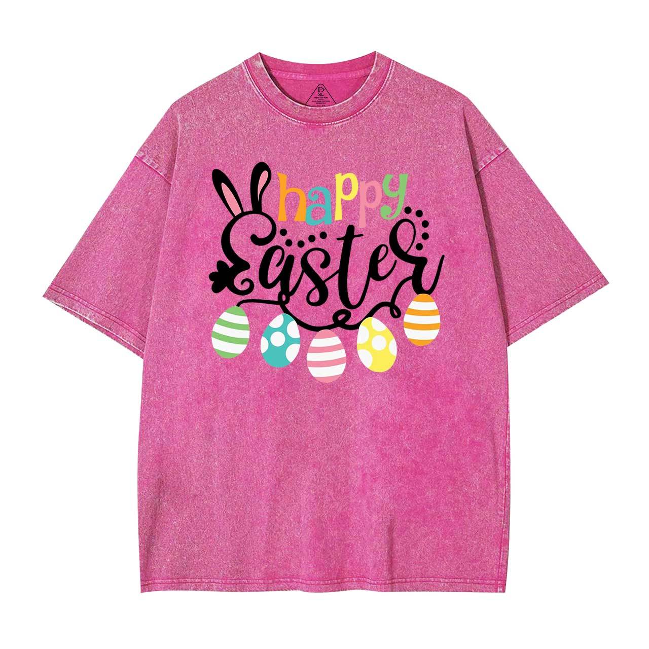Happy Easter Mama Washed T-Shirts