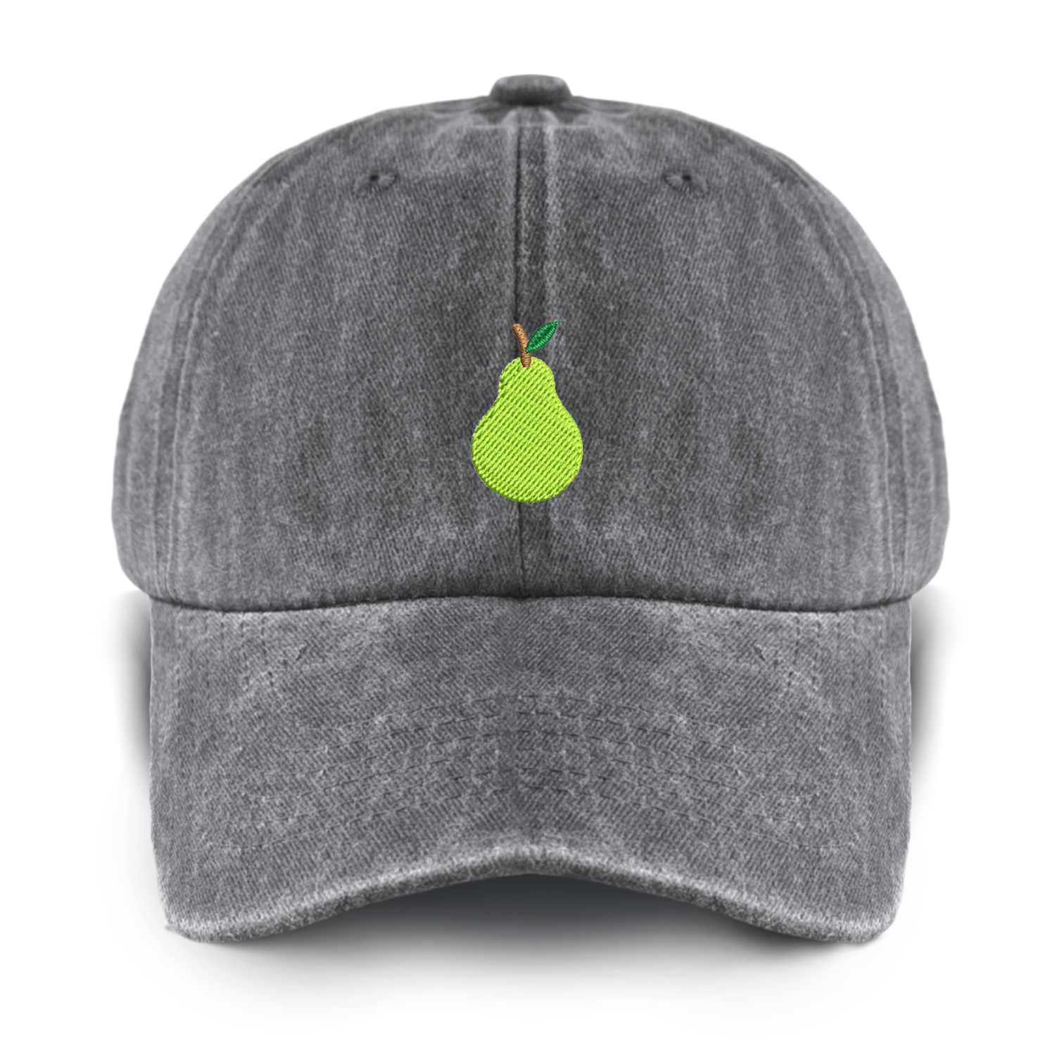 Personalized 17 Types Of Fruit Embroidery Washed Baseball Cap For Kids