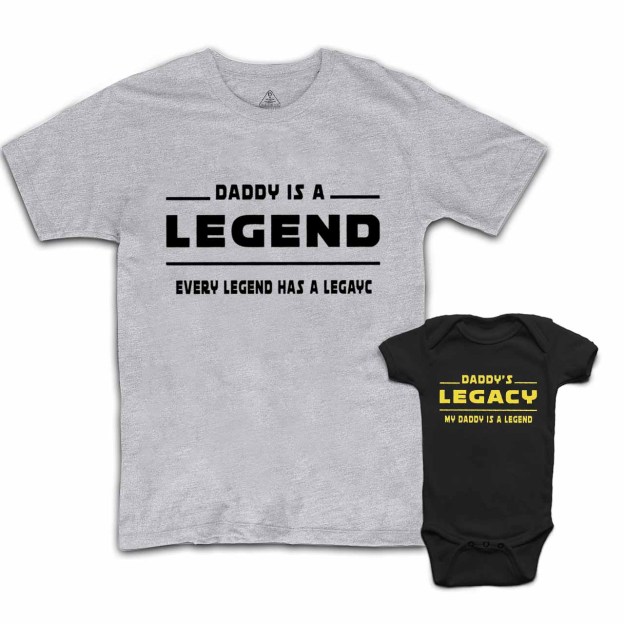 Personalized Daddy Is A Legend Dad&Me Matching Shirts 