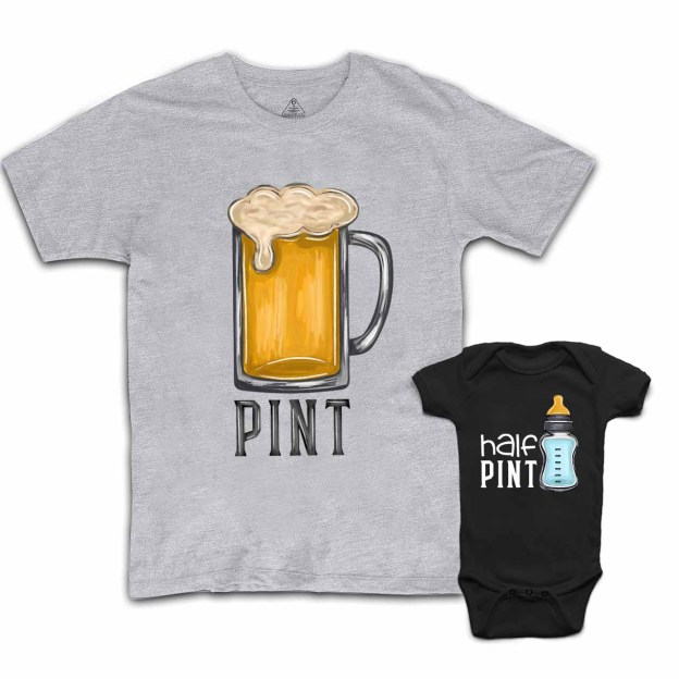 Pint & Half Pint Dad&Me Matching Shirts 