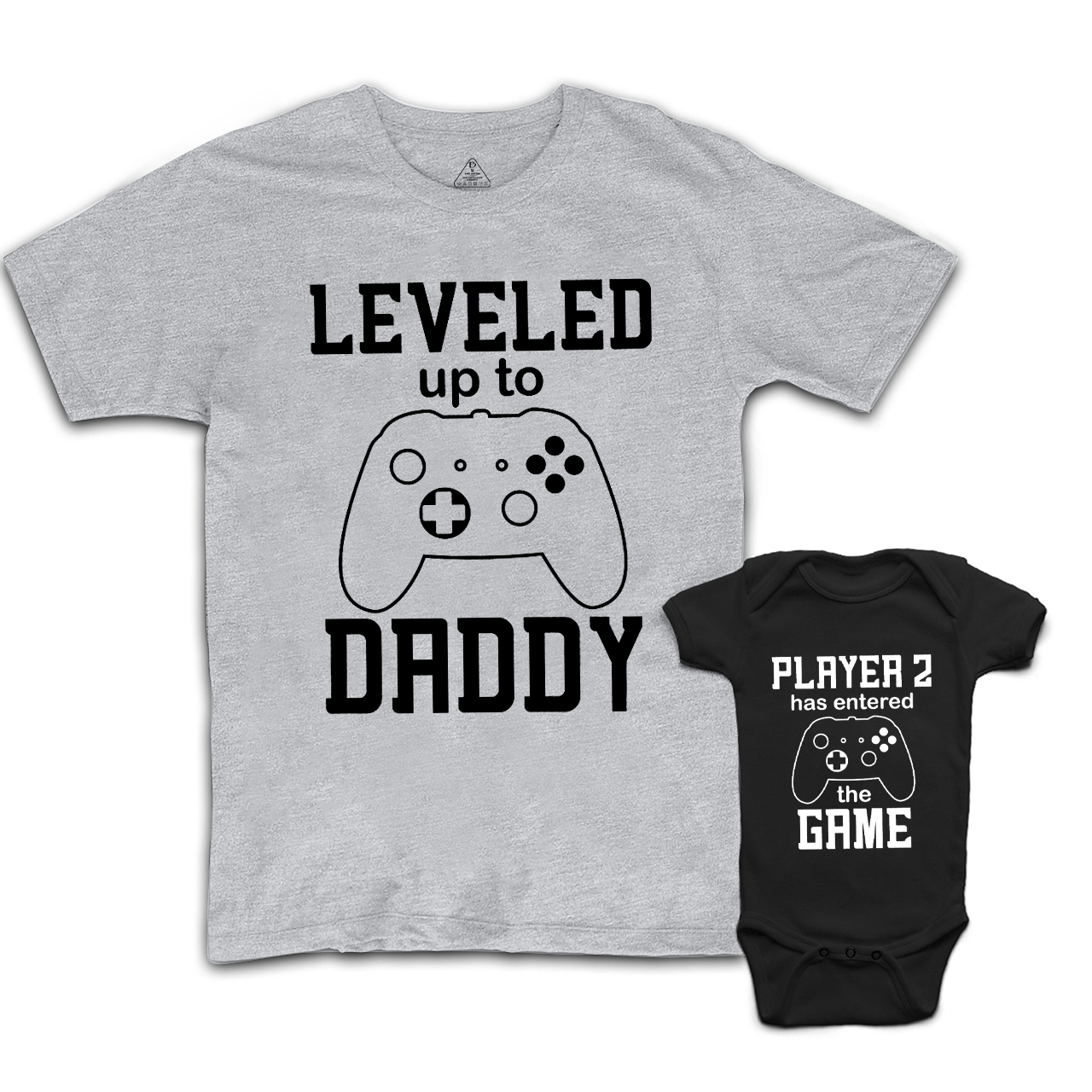 Leveled Up To Daddy Dad&Me Matching Shirts 