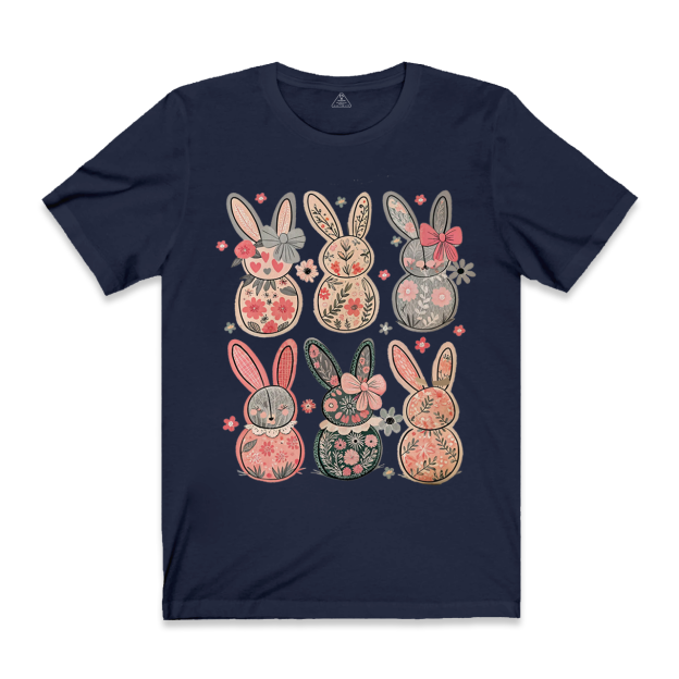 Coquette Easter Bunny Floral Mama T-Shirts