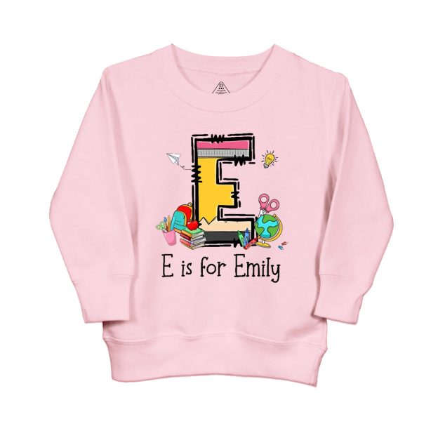 Personalized Name Pencil Kid's Sweatshirt