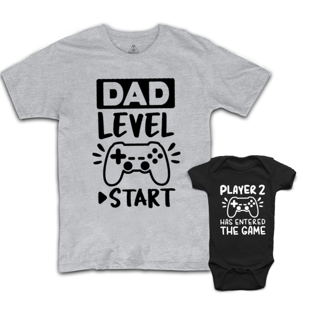 Dad Level Start Dad&Me Matching Shirts