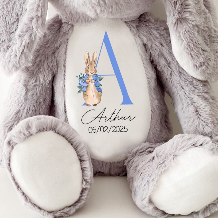 Personalized Name Plush Easter Bunny