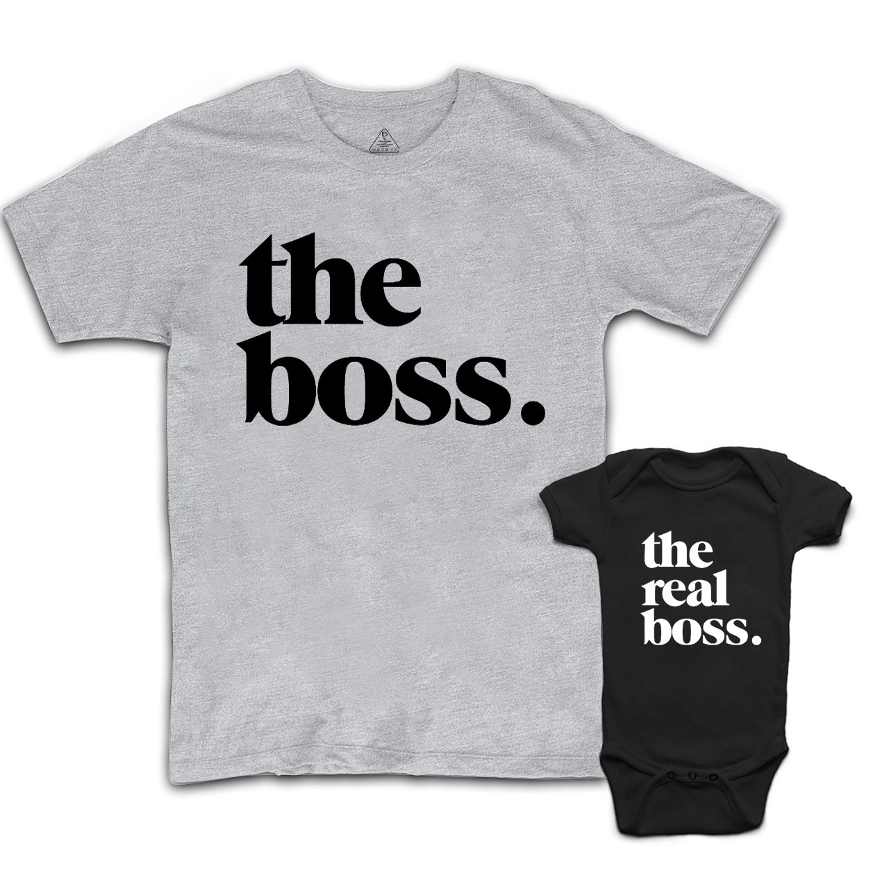 The Boss The Real Boss Dad&Me Matching Shirts