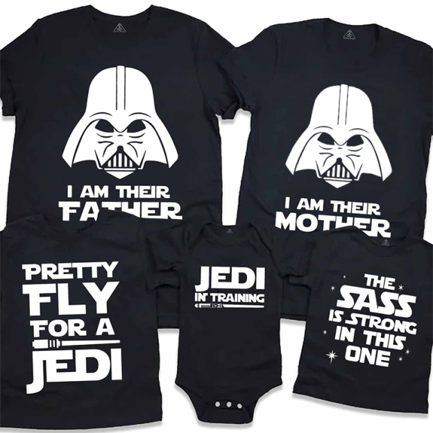 Personalized SW Family Matching Tees Beepumpkin