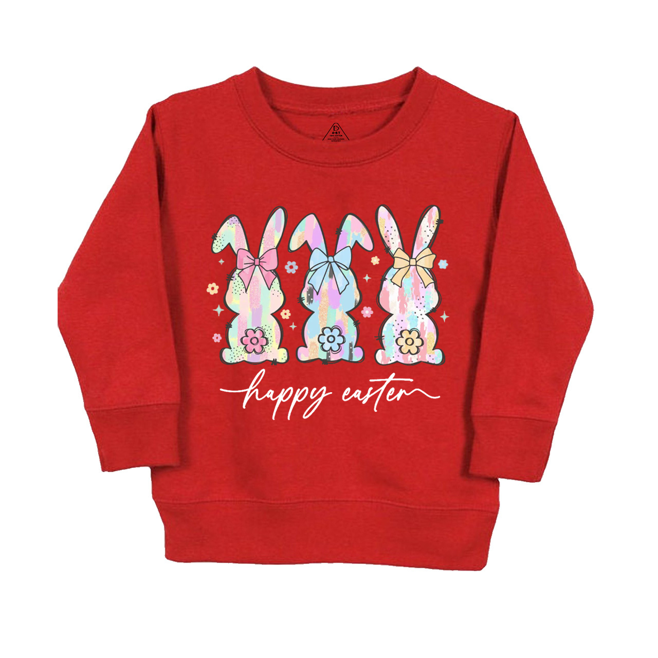Colorful Easter Bunny Trio Kid's Sweatshirt