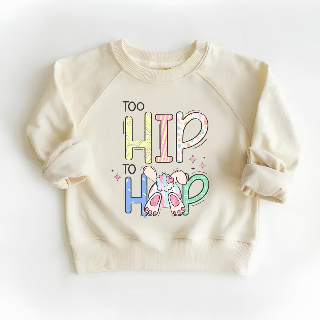 Too Hip To Hop Bunny Kid's Sweatshirt