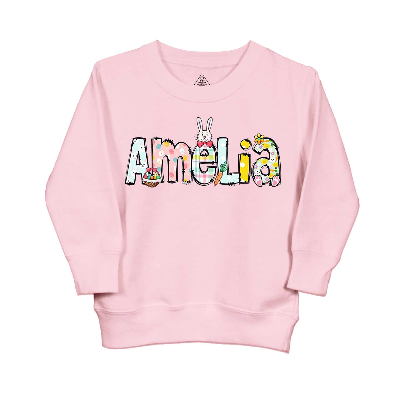 Personalized Easter Alphabet Name Kid's Sweatshirt