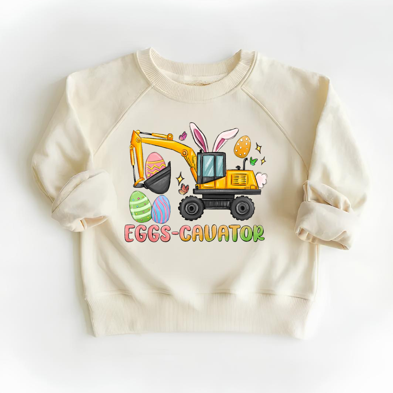 Eggs Cavator Easter Kid's Sweatshirt