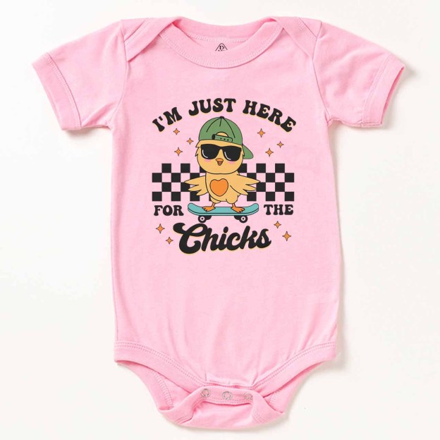 I’m Just Here for the Chicks Bodysuit Beepumpkin