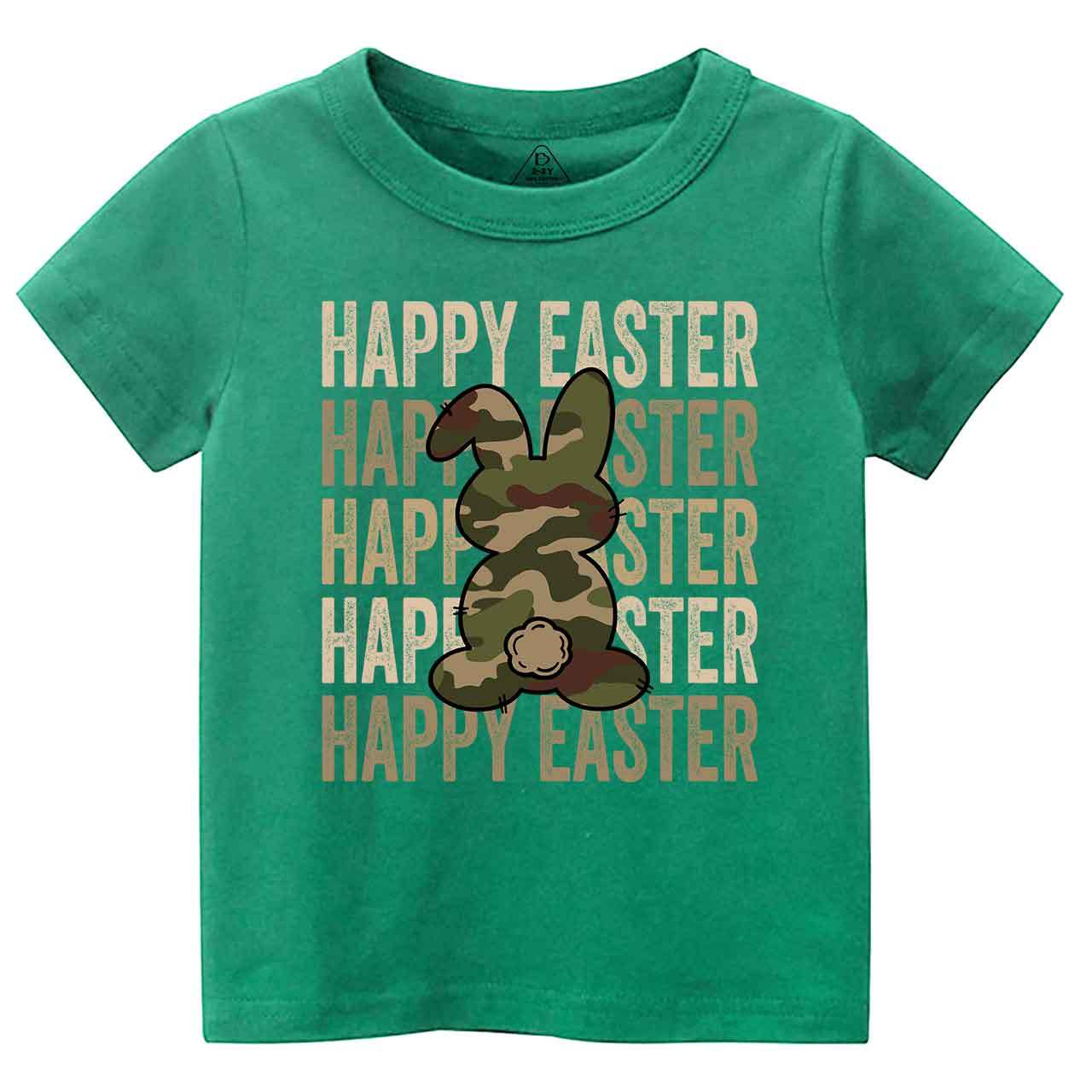 Easter Camouflage Happy Bunny Toddler&Kid's Tees Beepumpkin