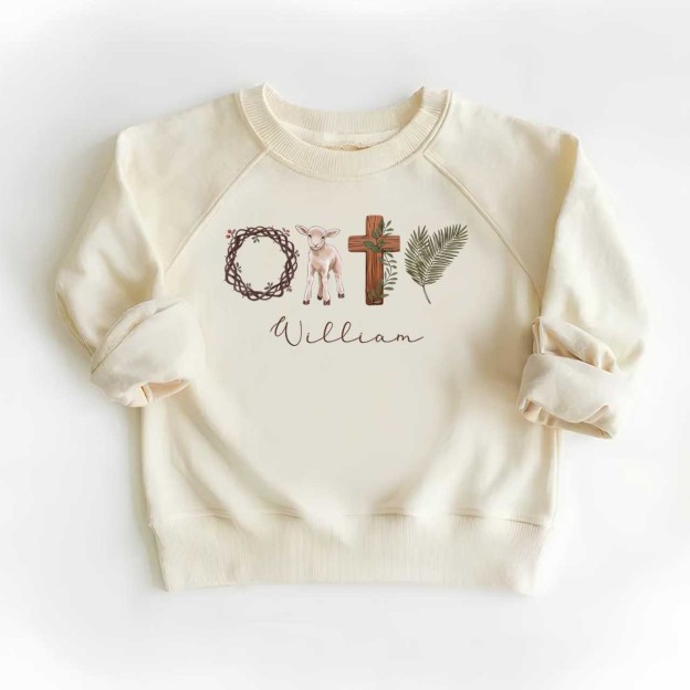 True Story He Is Risen Easter Kid's Sweatshirt