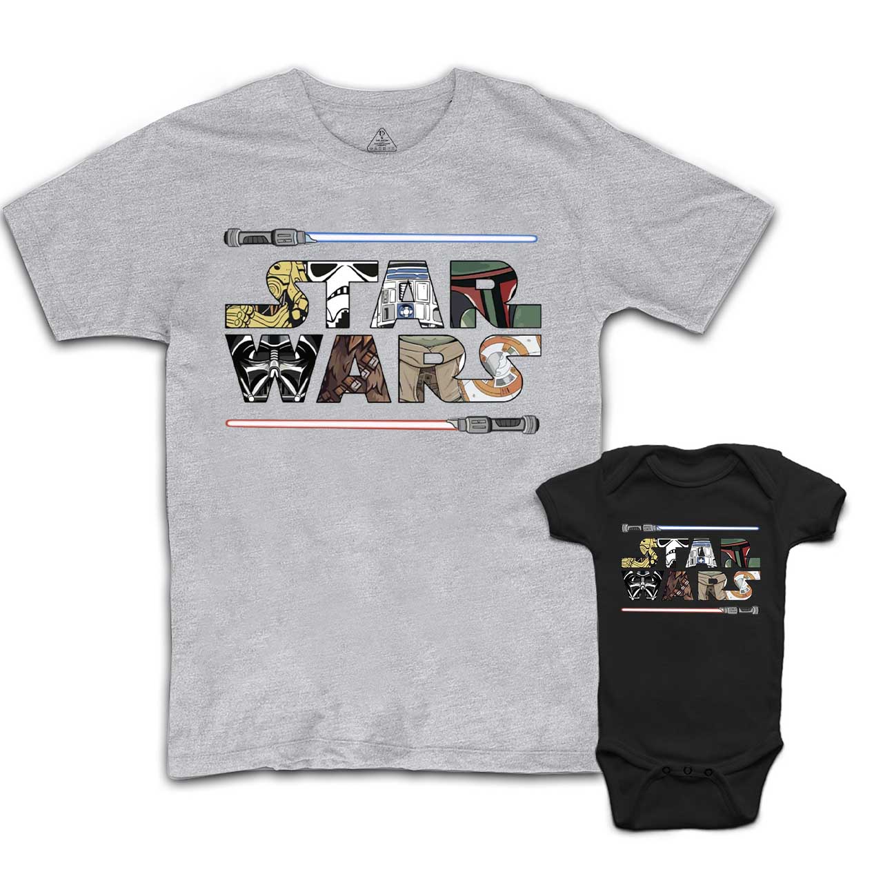 SW Two Sided Dad&Me Matching Shirts