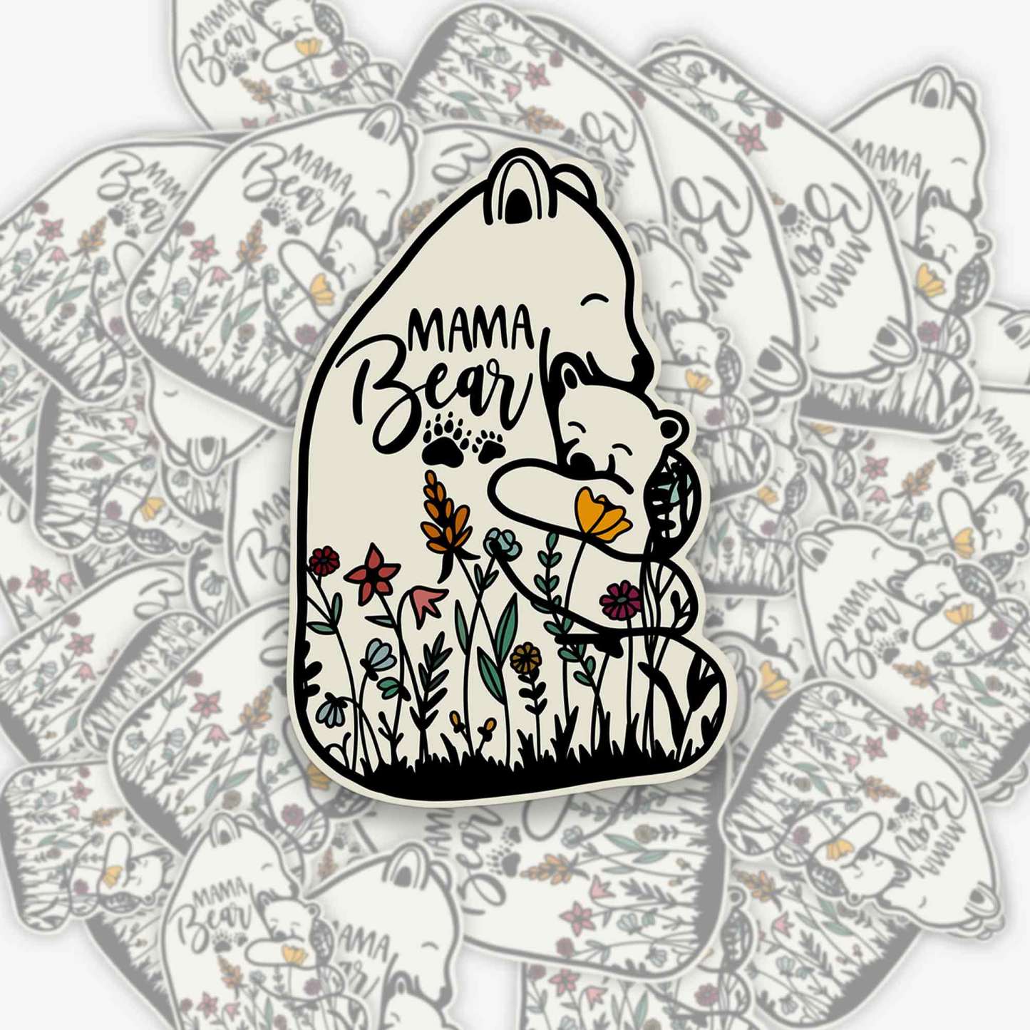 Mommy Bear Hug Gift Stickers