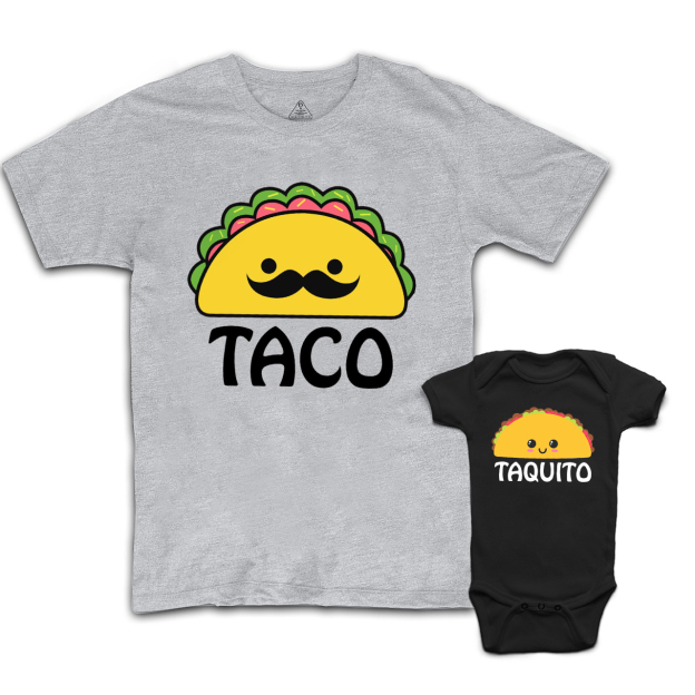 Taco And Taquito Dad&Me Matching Shirts