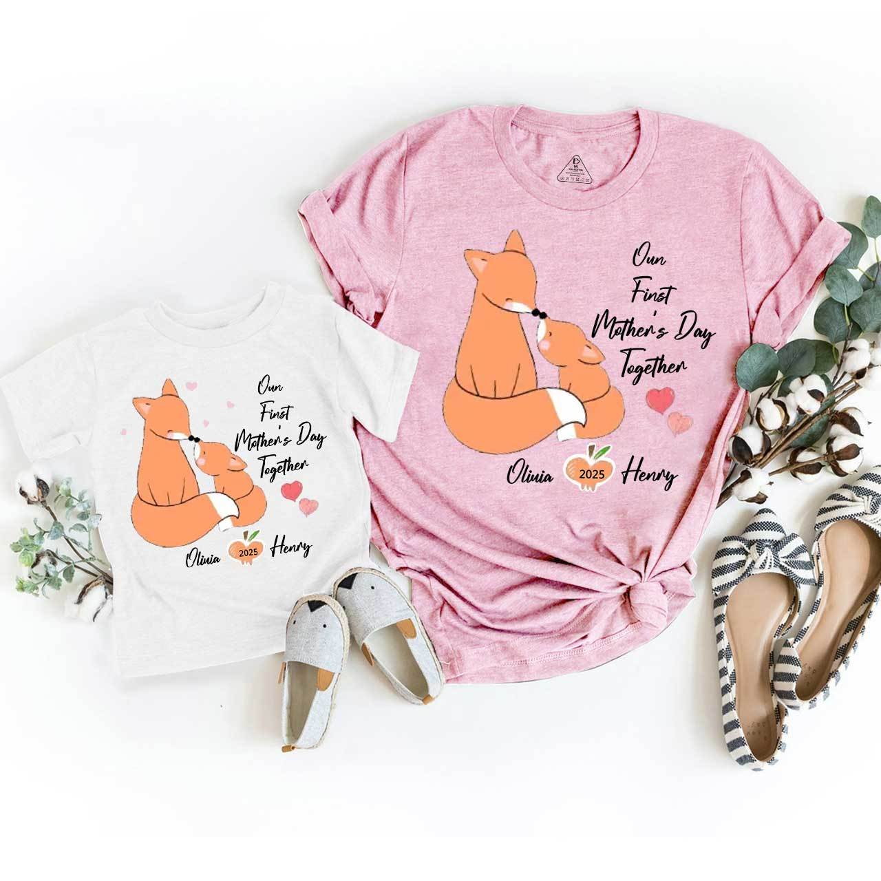 Squirrel First Mother's Day T-Shirts For Mom&Me