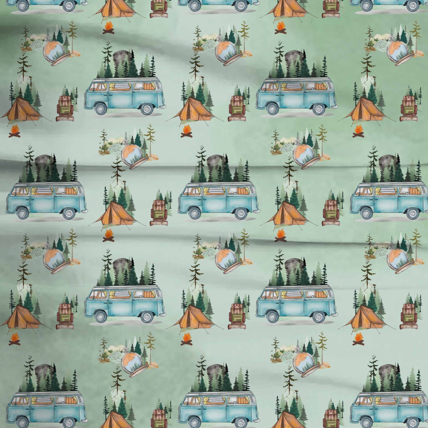 Go camping Two-Piece Pajama Set For Kids