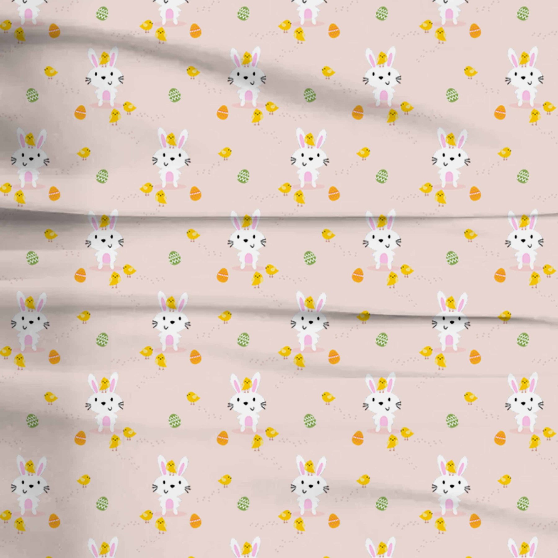 Bunny And Carrot Two-Piece Pajama Set For Kids