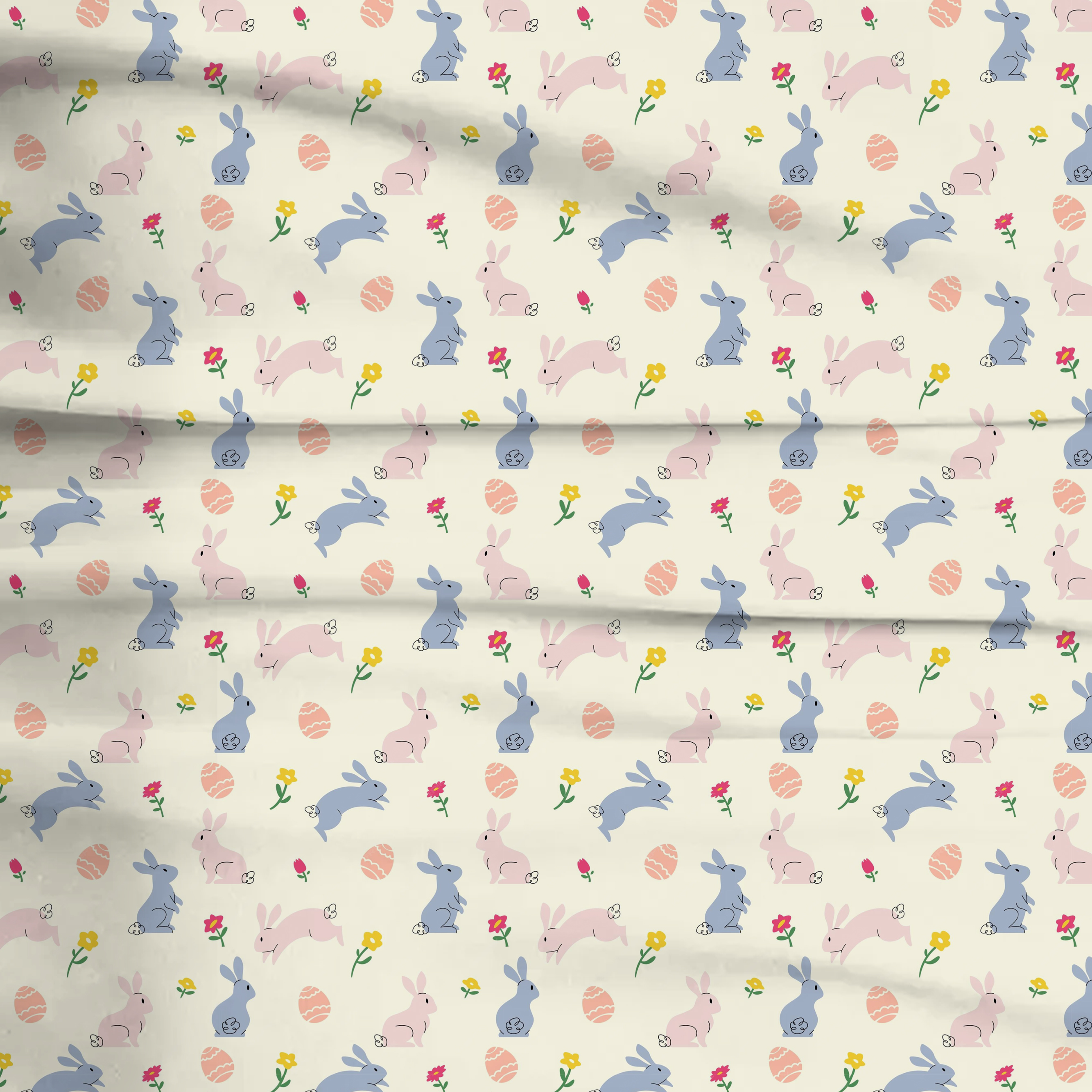 Easter Egg Bunny Two-Piece Pajama Set For Kids