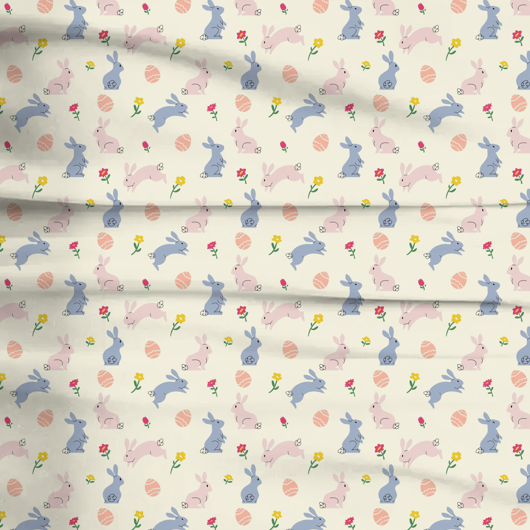 Easter Egg Bunny Two-Piece Pajama Set For Kids