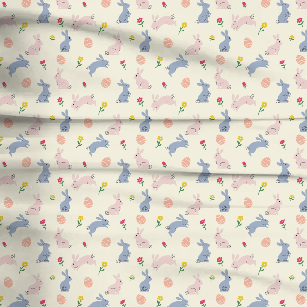 Easter Egg Bunny Two-Piece Pajama Set For Kids