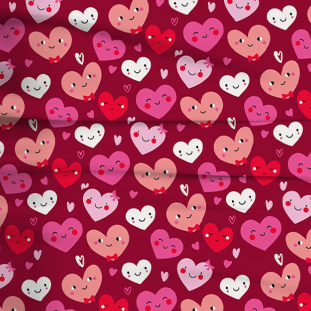 Love Smiley Face Two-Piece Pajama Set For Kids