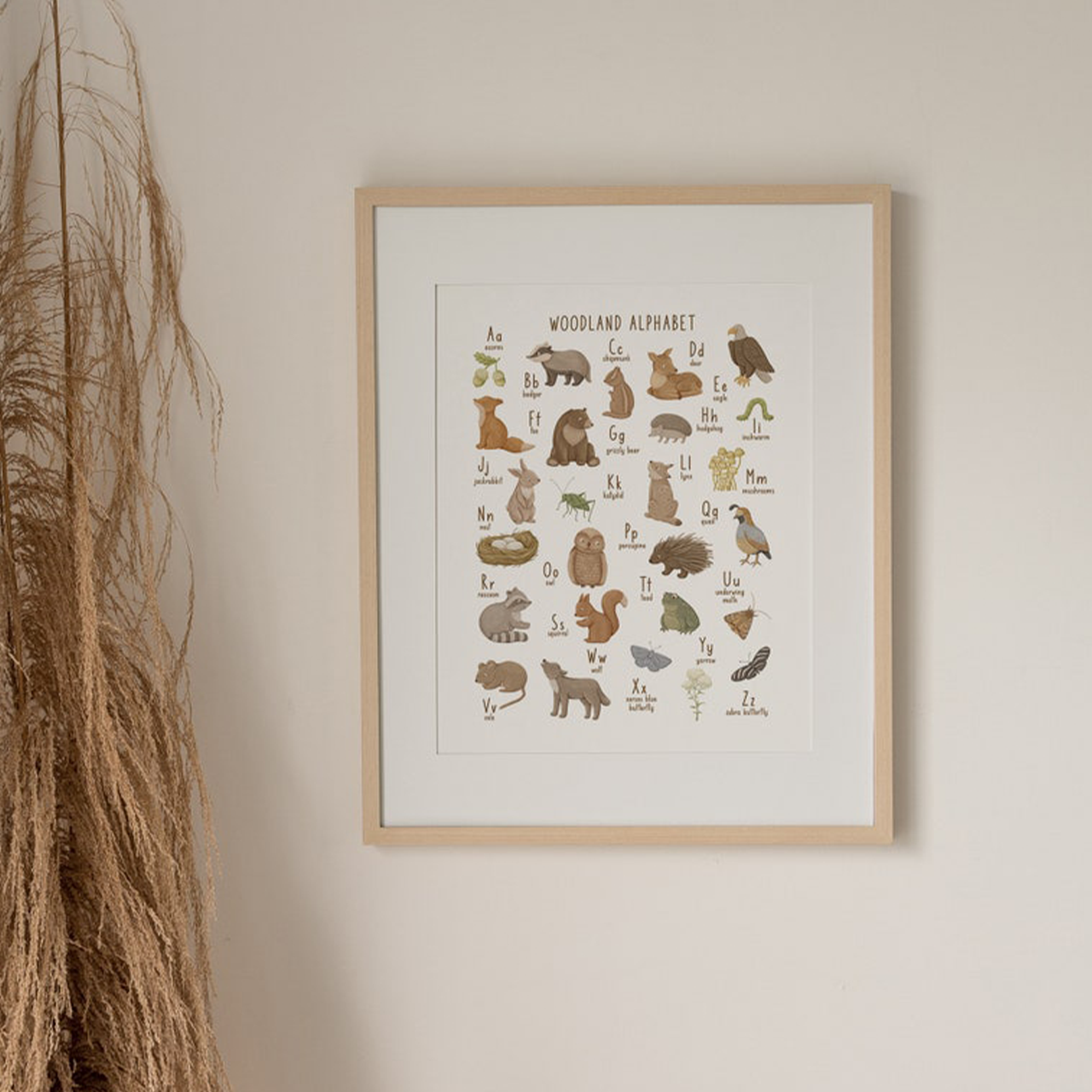 Woodland Alphabet Digital Nursery Art