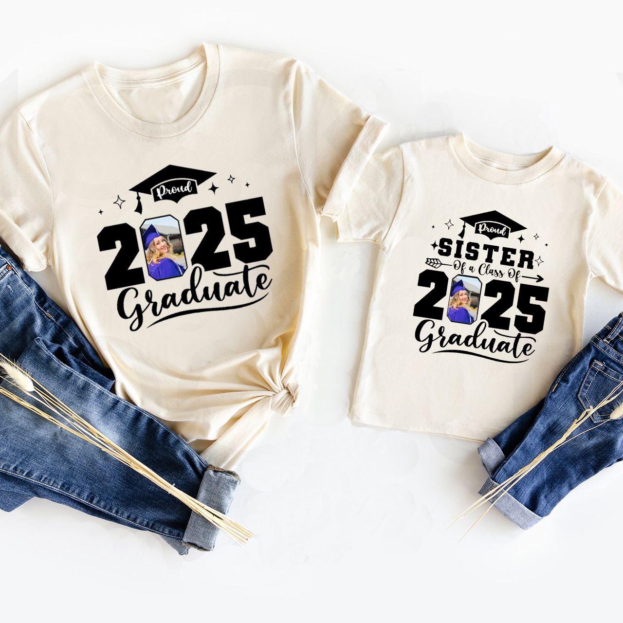 Personalized Photo For Family 2025 Graduation Shirt