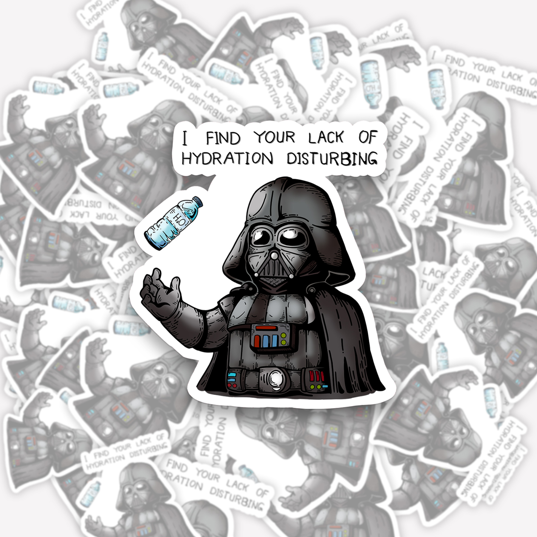 Vader Water Bottle Stickers