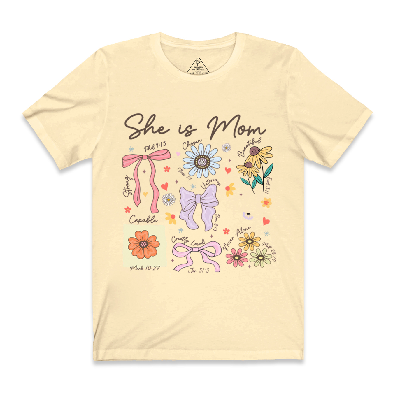 She is Mom Boho Floral T-Shirts