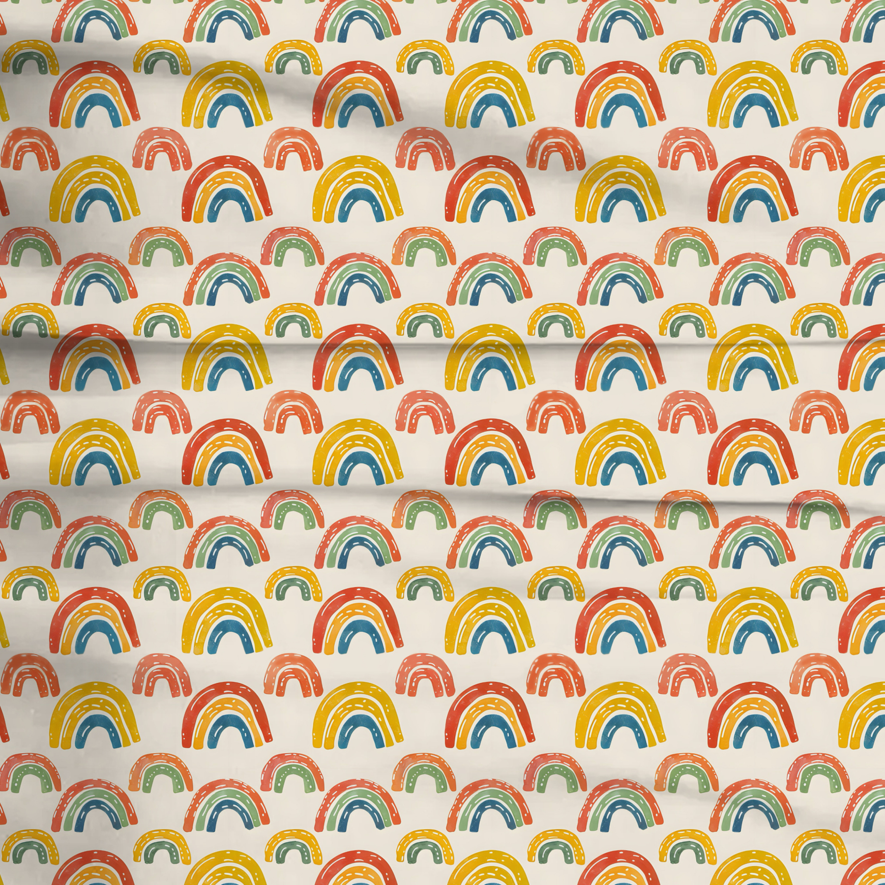 Rainbow Two-Piece Pajama Set For Kids