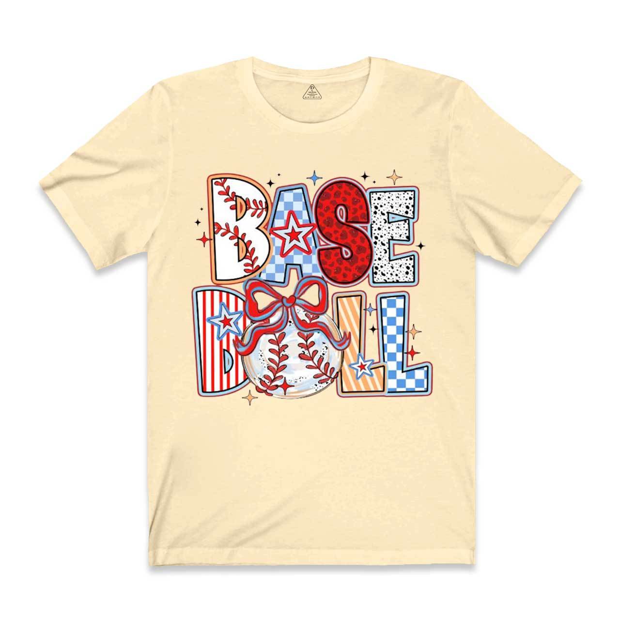 Brushstroke Baseball Mama T-Shirts