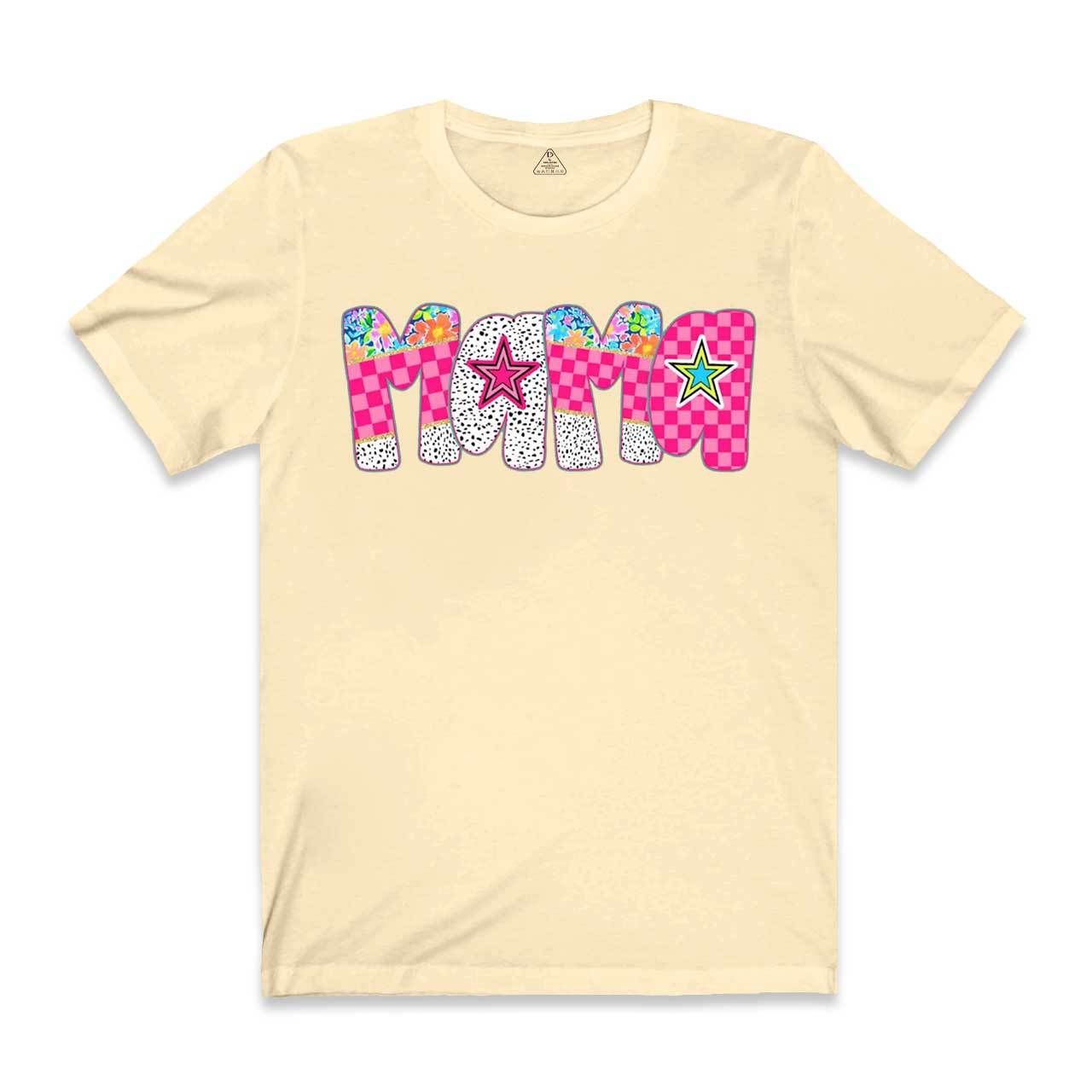 Vibrant And Playful Mama T-Shirts