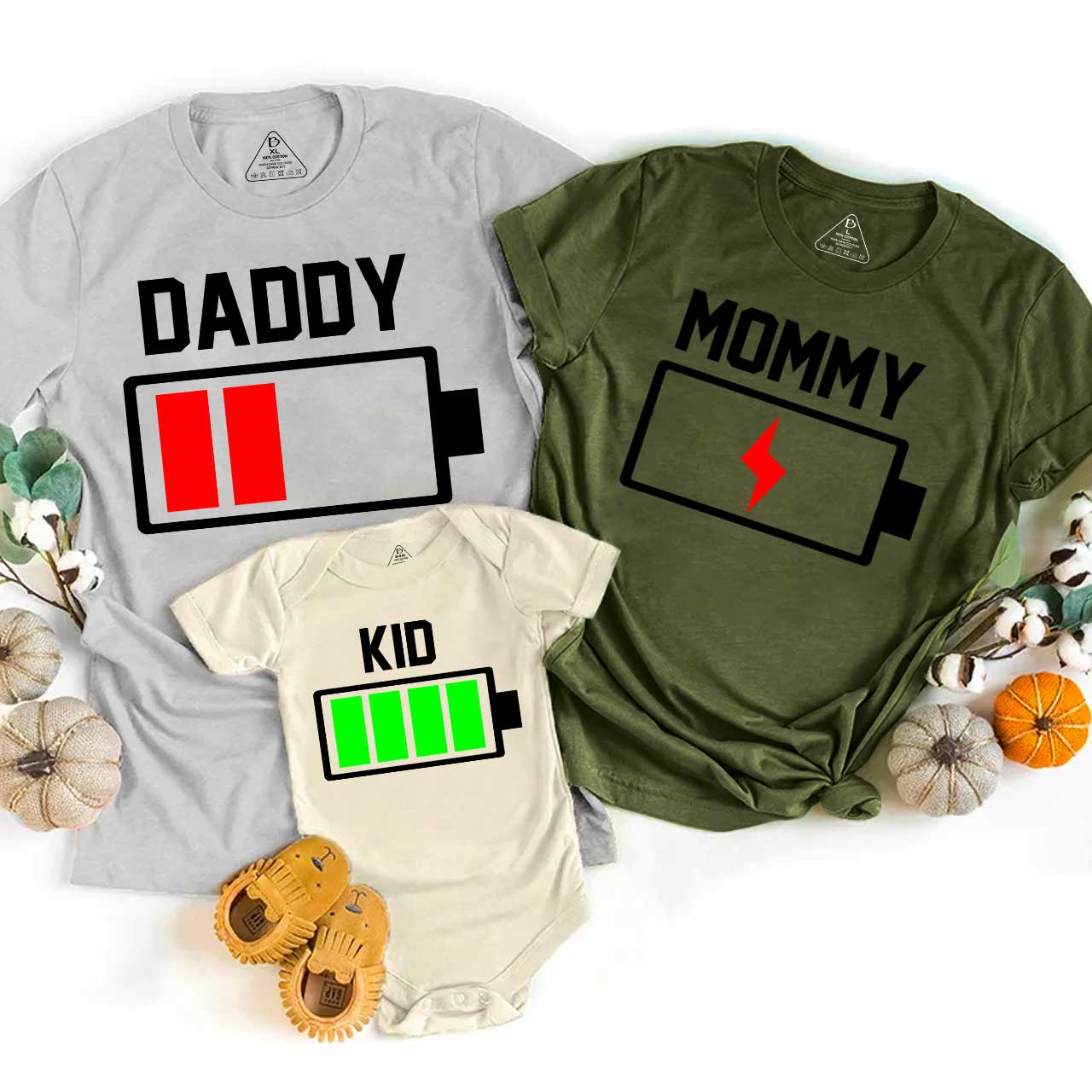 Energy Display Family Matching Tees Beepumpkin