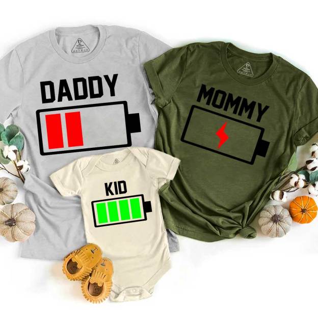 Energy Display Family Matching Tees Beepumpkin