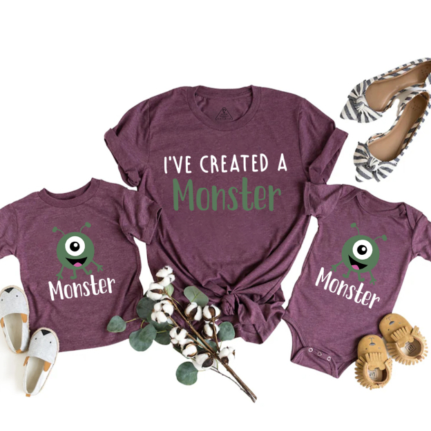 I've Created A Monster Matching Tees For Mother's Day