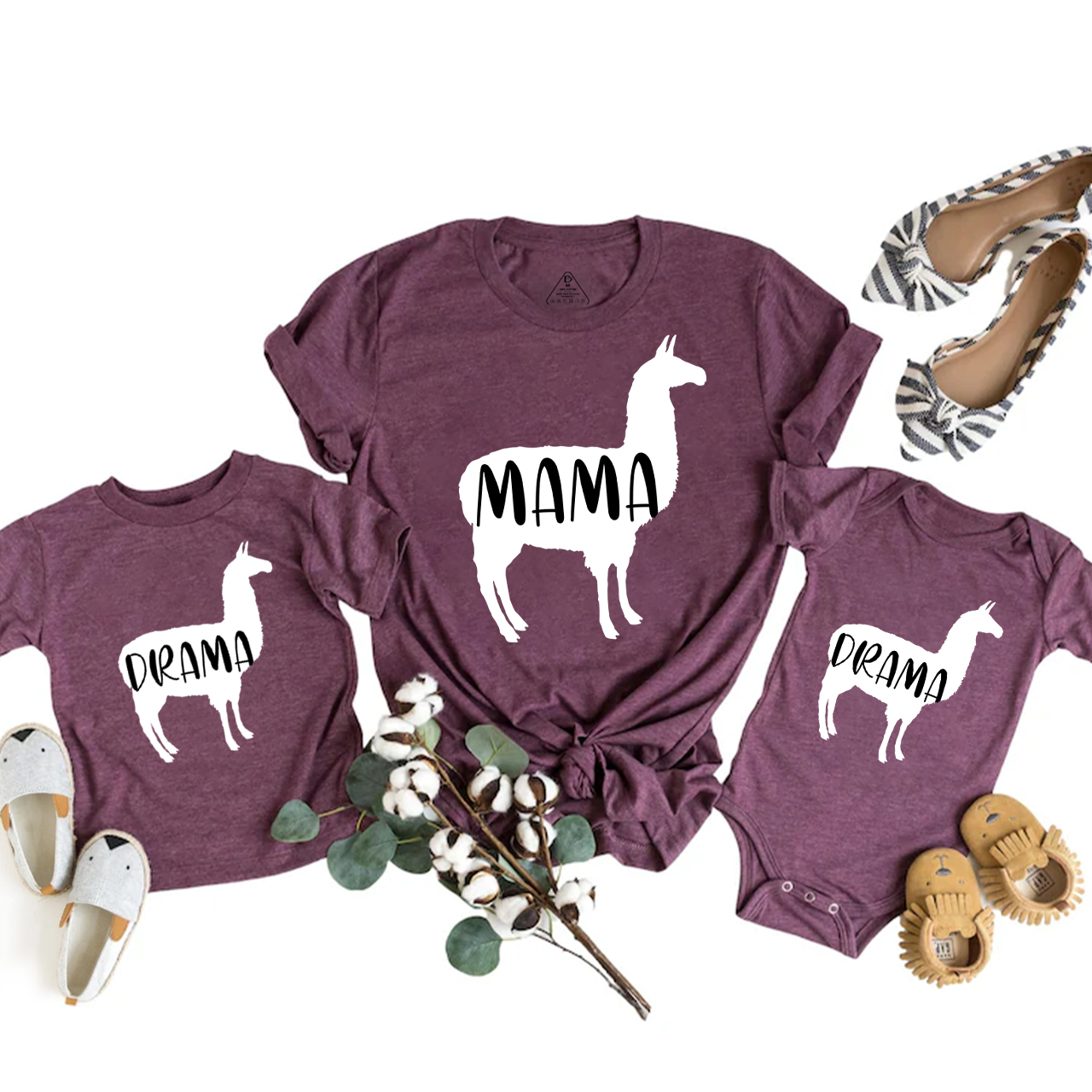 DRAMA & MAMA Matching Tees For Mother's Day