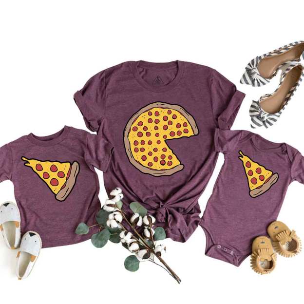 Pizza Matching Tees For Mom & Me
