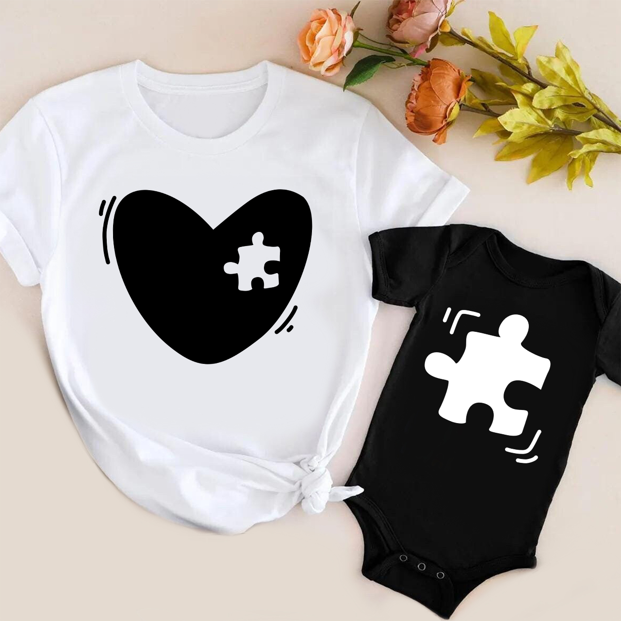 Heart&Puzzle Mom&Me Shirt