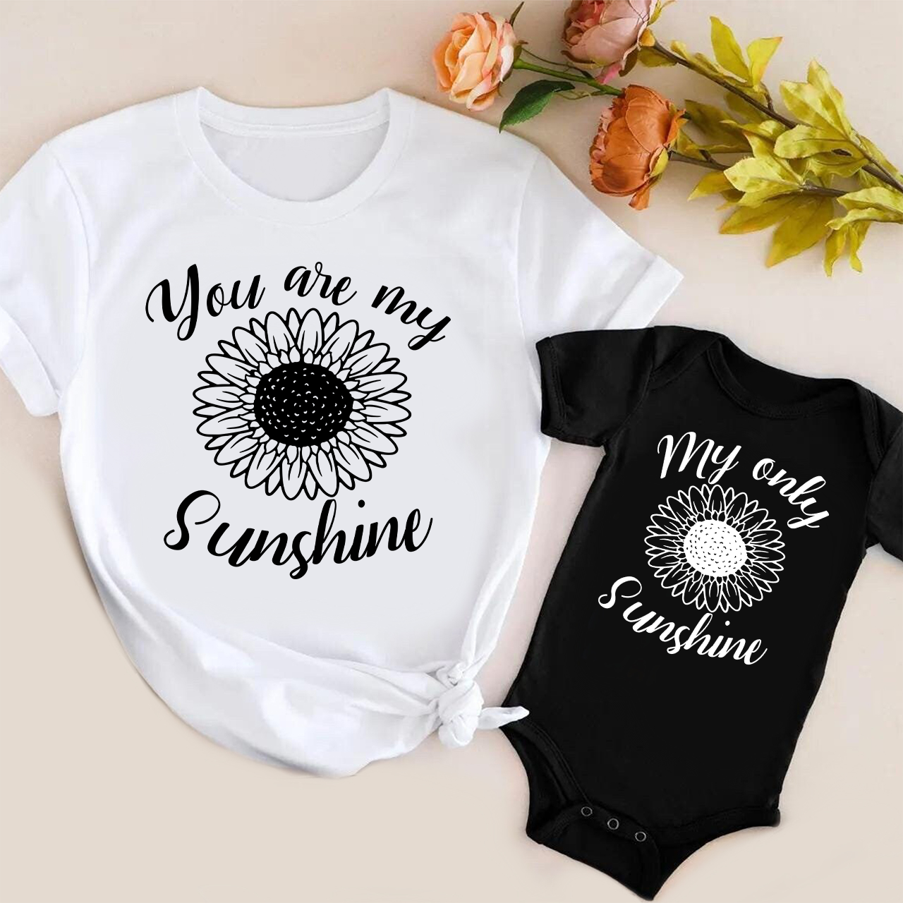 You Are My Sunshine Mom&Me Matching Tees