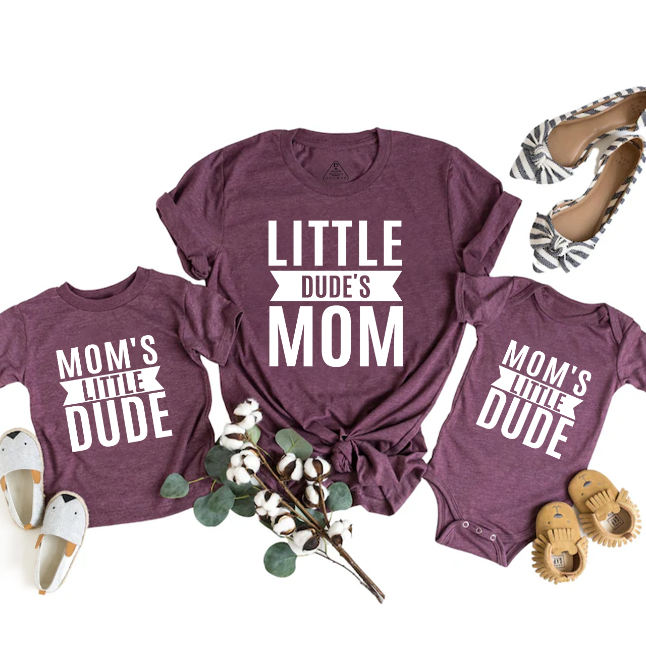Little Dude's Mom T-Shirts For Mom&Me