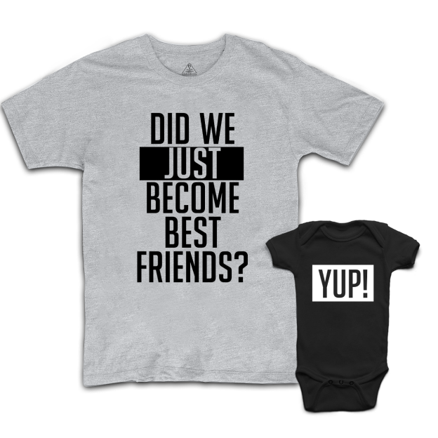 Did We Just Become Best Friends？YUP! Matching Shirts For Dad And Me
