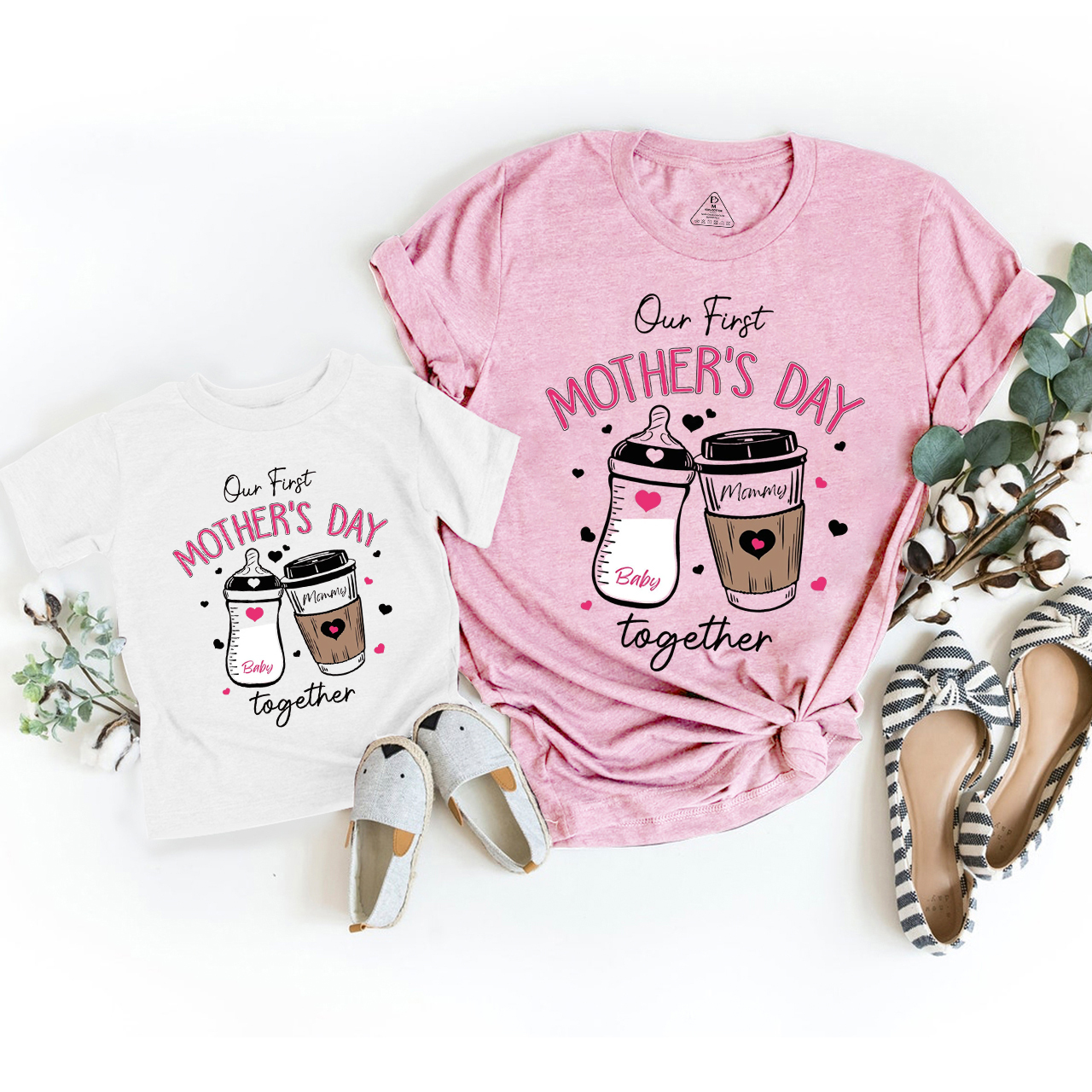 2025 Our First Mothers Day Mom&Me Matching Tees
