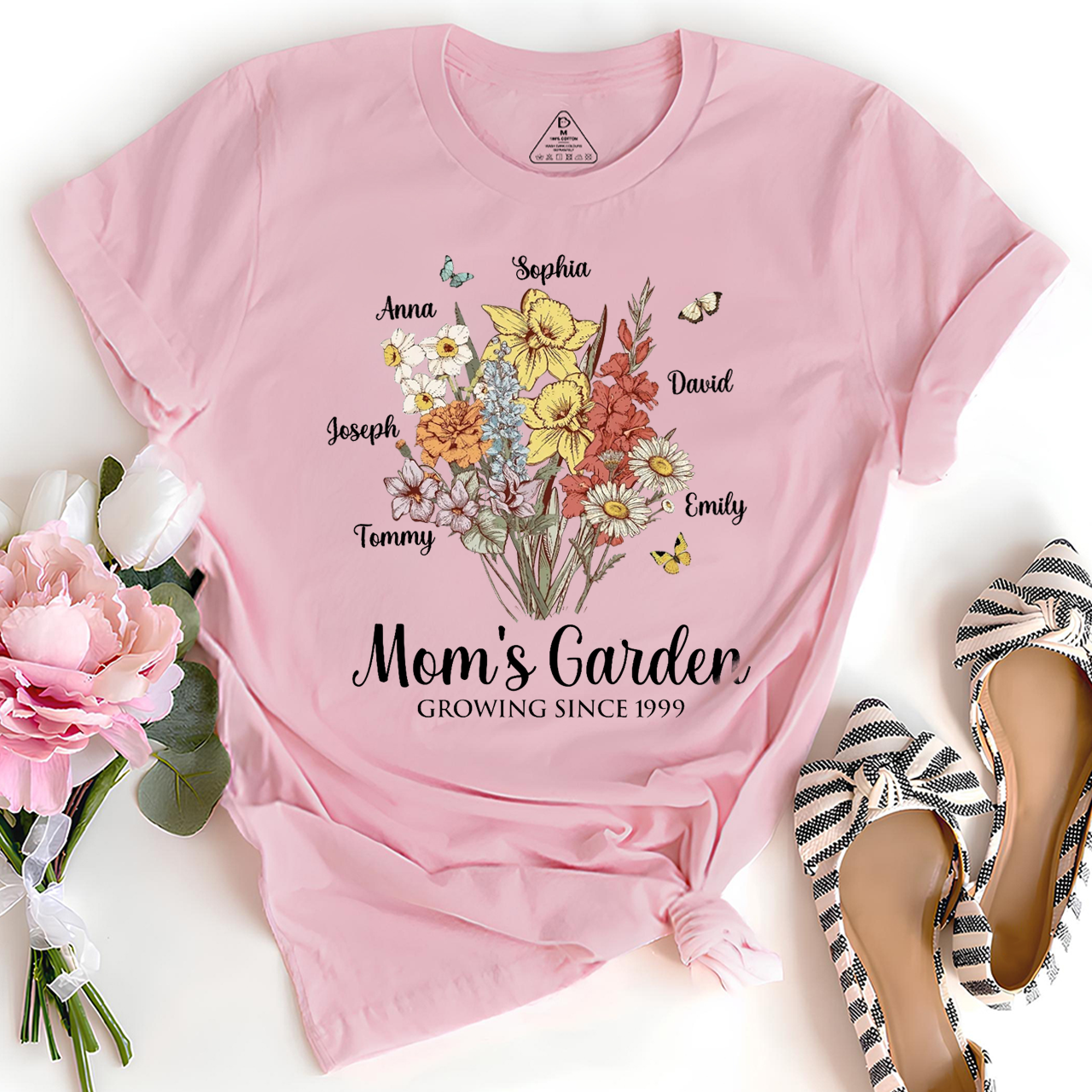 Personalized Mom's Garden T-Shirts