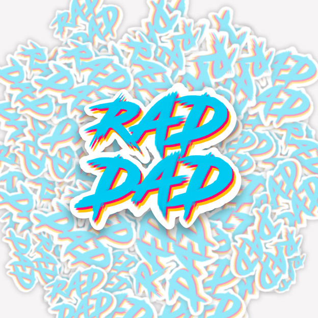 Rad Dad Gift Stickers
