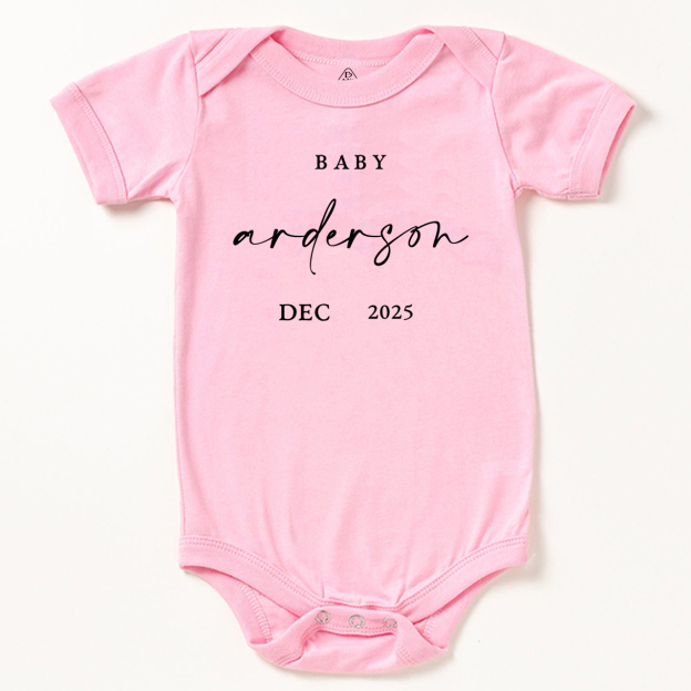 Baby Coming Soon Pregnancy Announcement Bodysuit