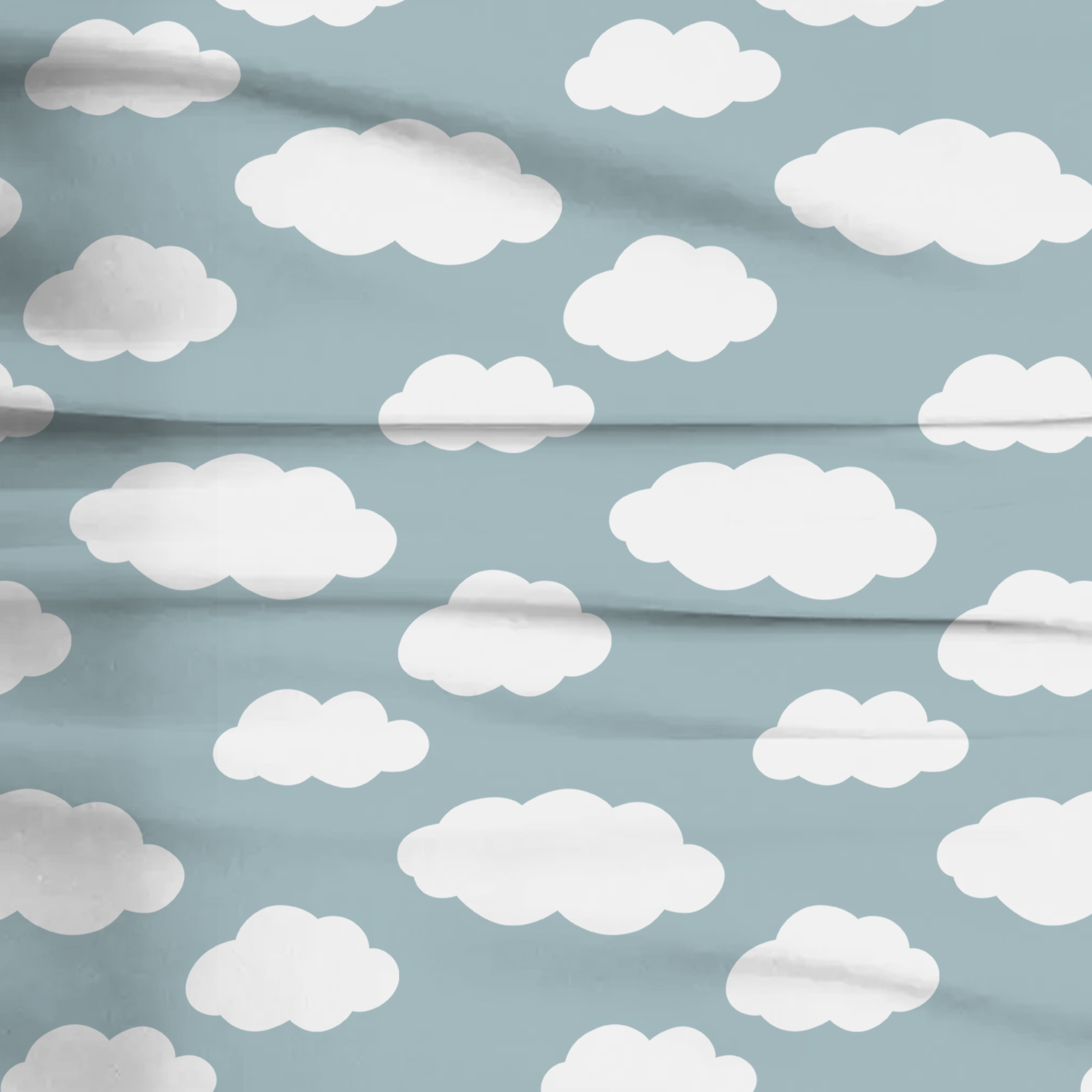 Blue Clouds Two-Piece Pajama Set For Kids